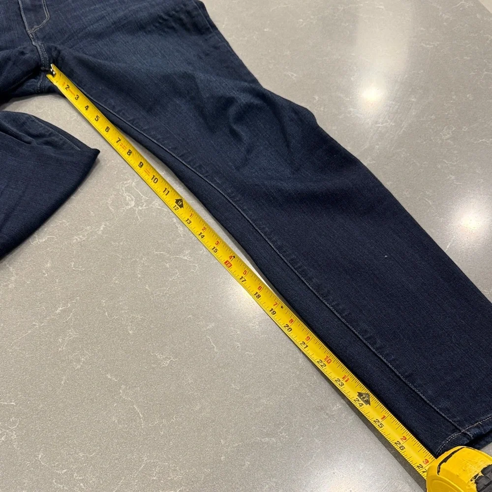 PAIGE Dark Indigo Cropped Ankle Jeans